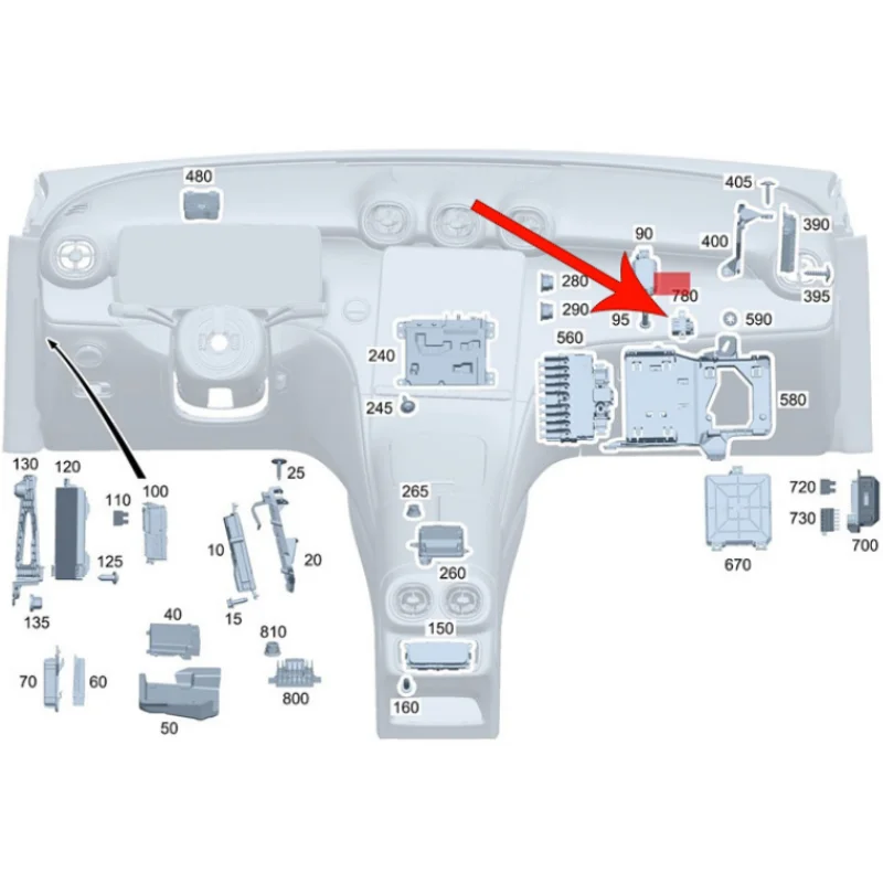 A0009822904 0009822904 Crash Battery Disconnect Fuses Pyrofuse Pyroswitch For Benz W206 W118 W177 W247 W254 A180 GLB200 CLA220