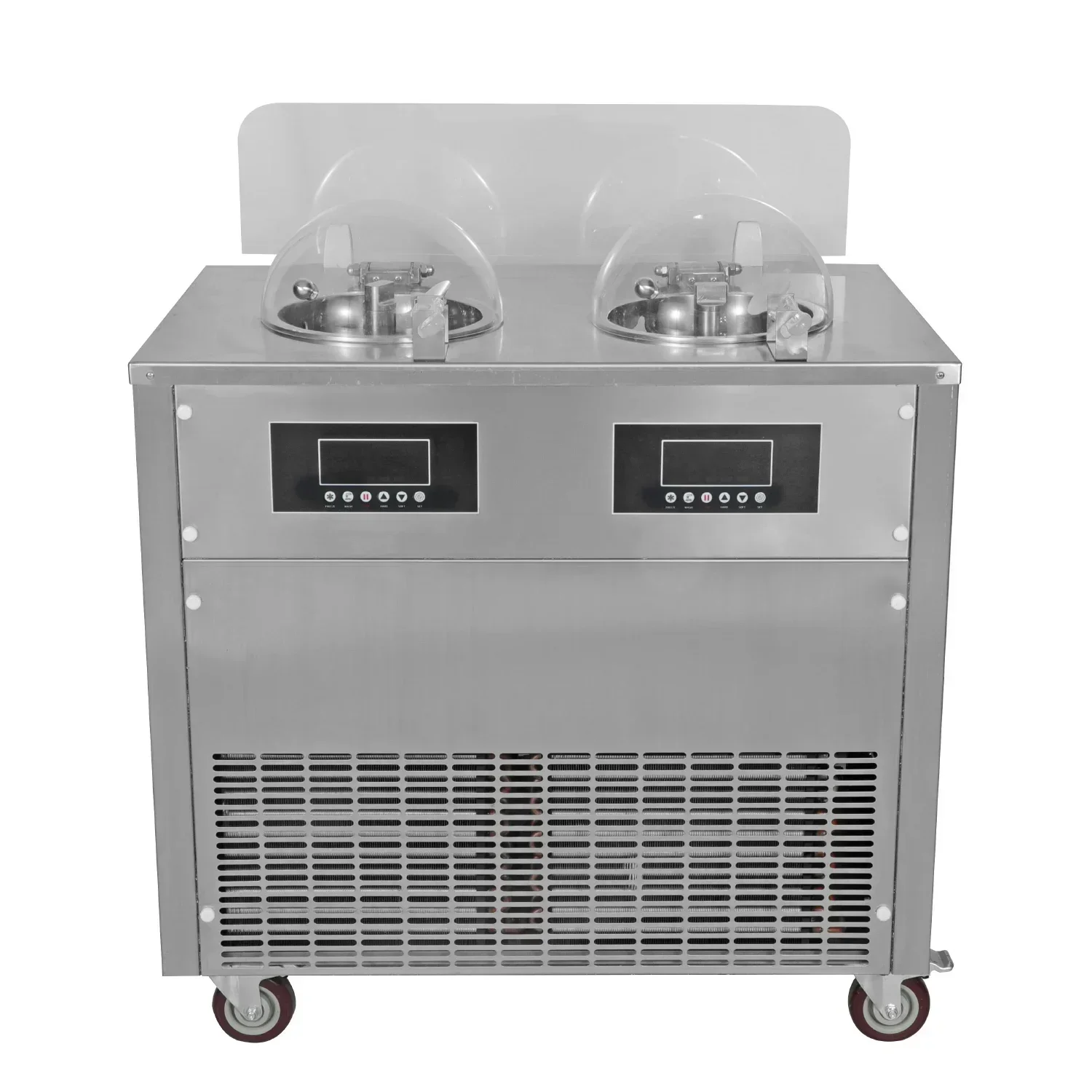 Double cylinder 20L ice cream gelato machine hard ice cream machine hard ice cream batch freezer Stainless steel 304