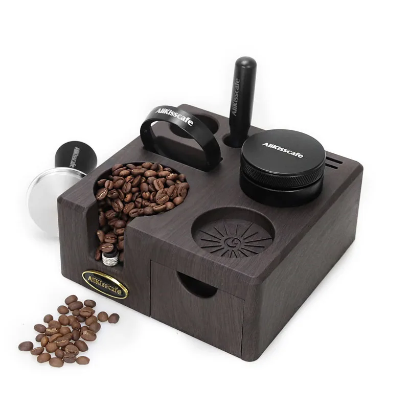 AliKisscafe Kaffee Tamper Station Siebträger Halter 51mm 54mm 57mm 58mm Für Delonghi Breville Espresso Zubehör barista Werkzeug – Detail 12