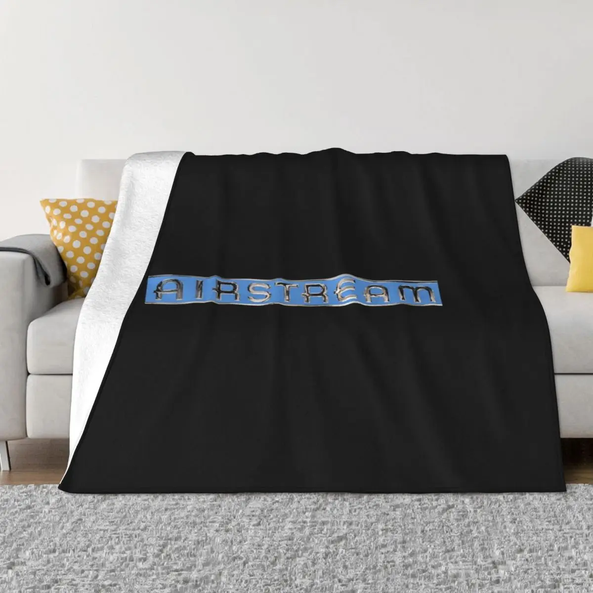 Airstream Throw Blanket Large Blanket Plush Personalized Gift Bed linens