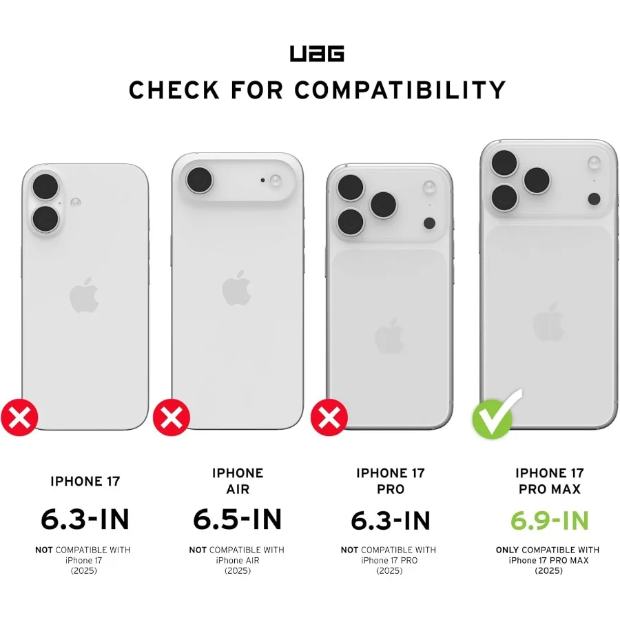 Projetado para iPhone 17 Pro Max Case Monarch Pro – Compatível com capa protetora de grau militar MagSafe