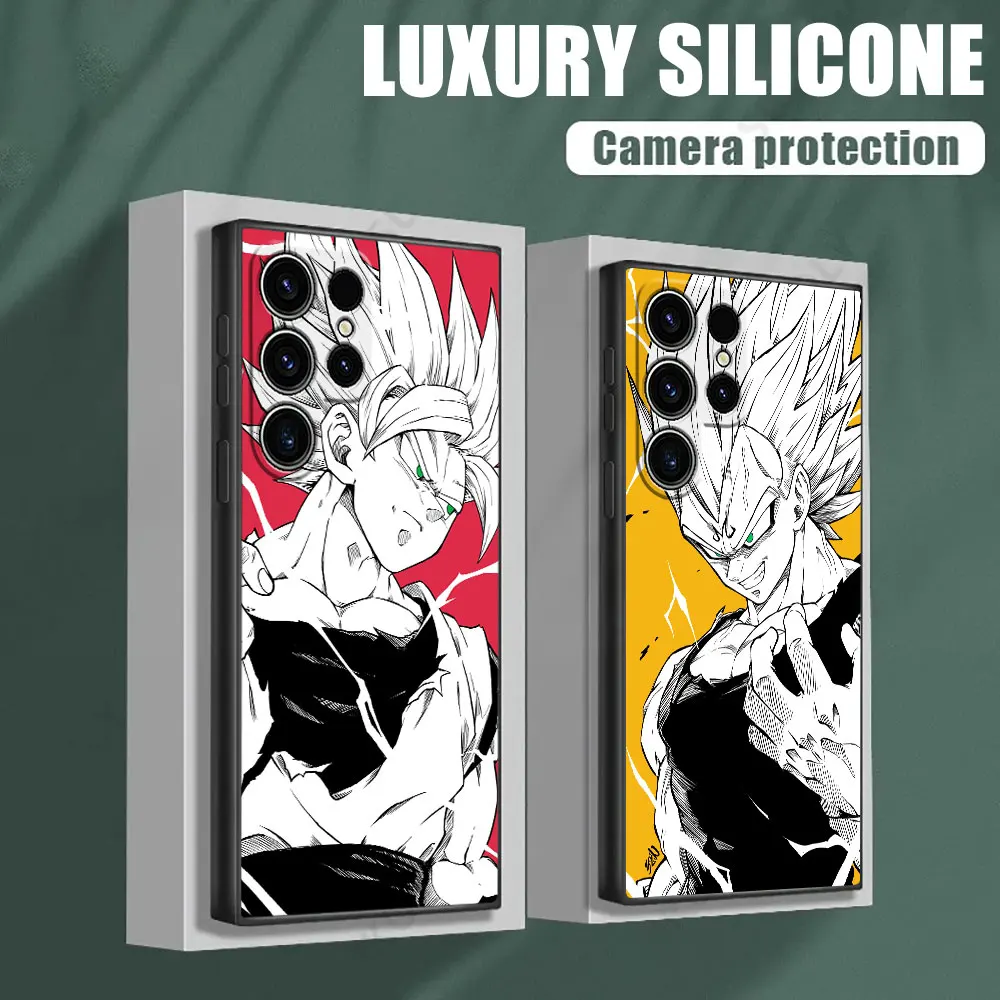 

Phone Case For Samsung Galaxy S26 Ultra Cases S25 FE S24 S23 S21 Ultra S20 S24 FE S22 Plus 5G Cover DBZ Anime Goku Gogeta Vegeta