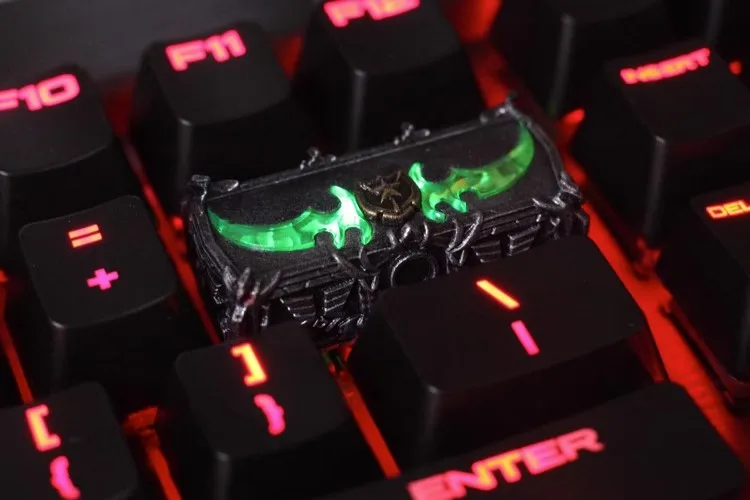 Imagem -05 - World of Warcraft Keycaps Transmissão de Luz Tridimensional Keycaps pc Gamer Teclado Keycaps Conjunto World of Warcraft Figura