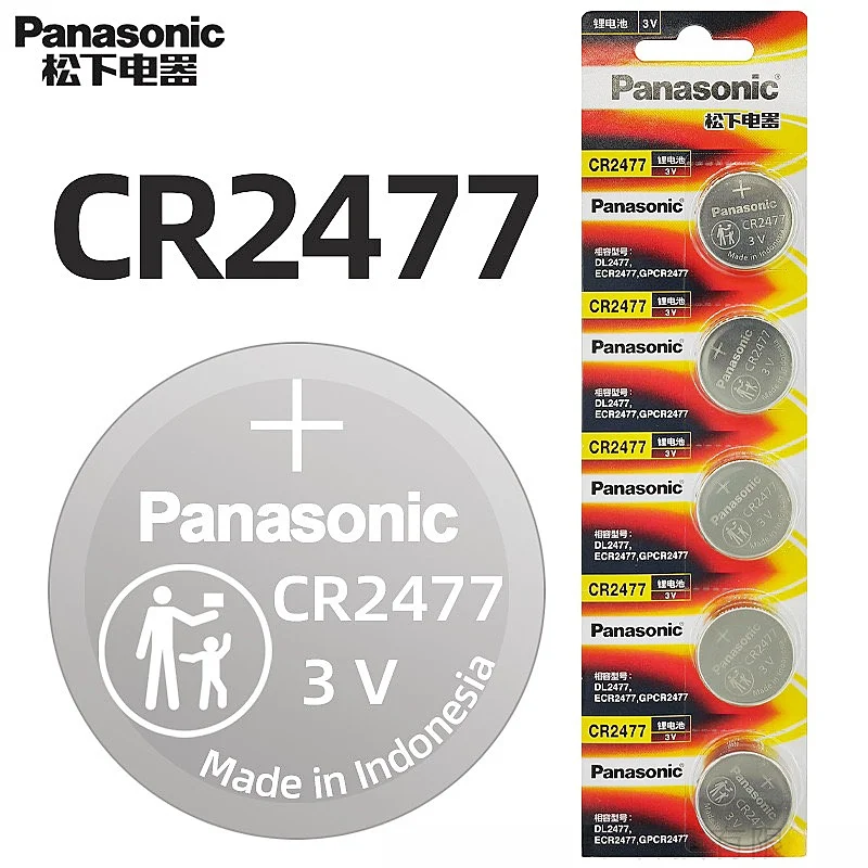 

Panasonic 2-50PCS CR2477 Button Battery 3V Lithium Battery Instrument Meter Imported Digital Tire Pressure Monitor Intelligent