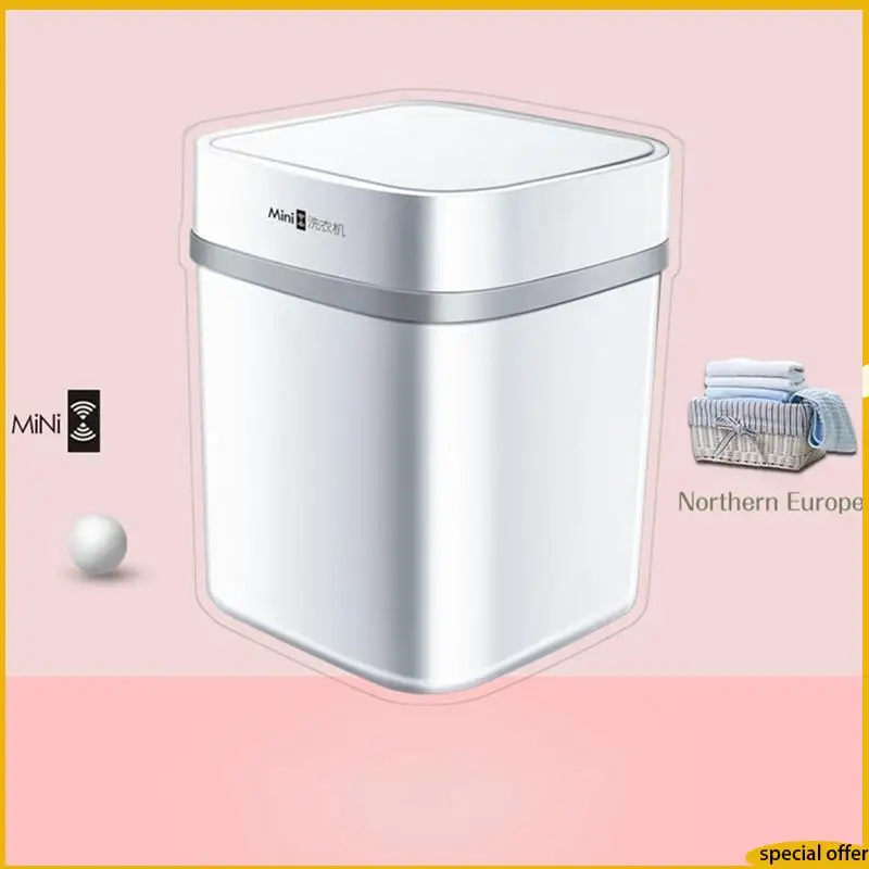 

A61I Ultrasonic Turbo 10L Automatic Electric Roller Mini Washing Machine Portable Quick Clean Washing Tool