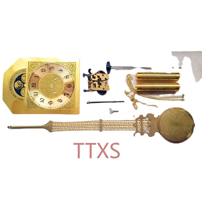 31-Day Mechanical Floor Clock F-Type Movement Clockwork Diy Full Set of Accessories Winding Clock Parts