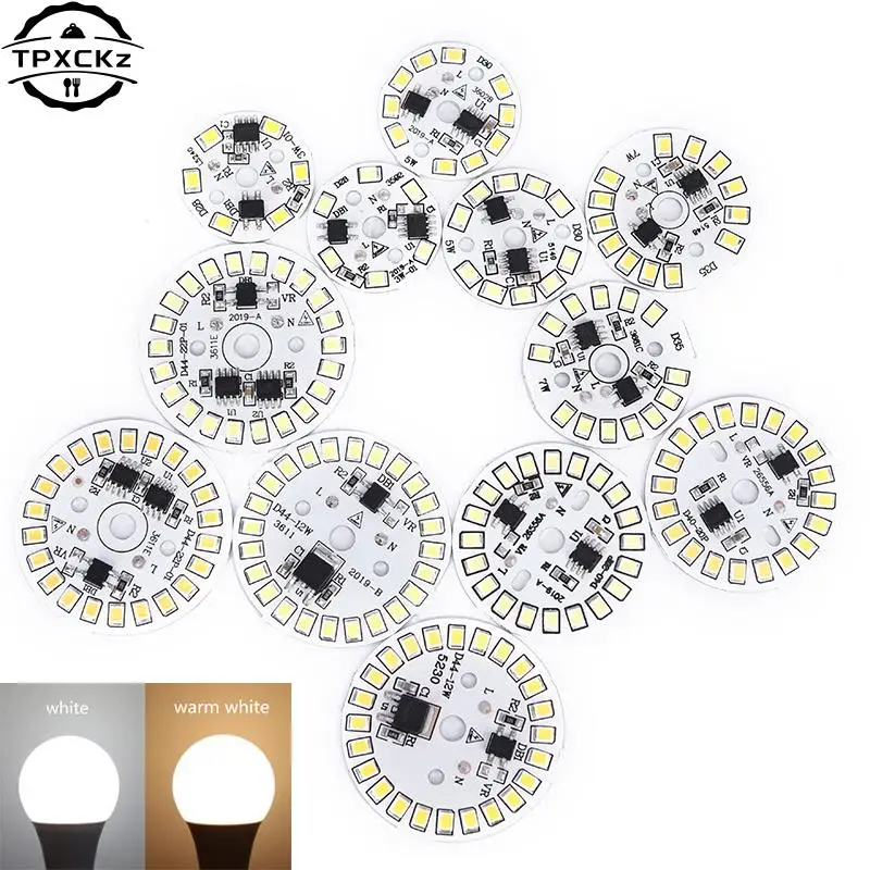 Plaque de source de lumière de technologie circulaire pour ampoule LED, lampe patch, plaque SMD, 220V