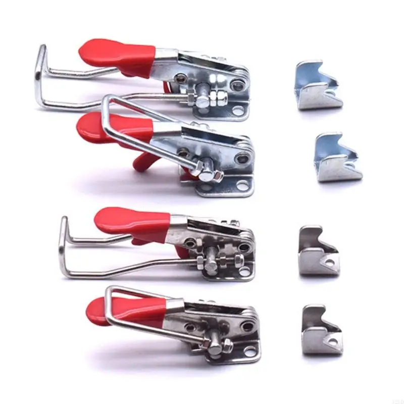 A2UD 1pc Mengguncang penjepit dengan cepat melepaskan tarik perangkat keras penjepit logam tarik latches hasp