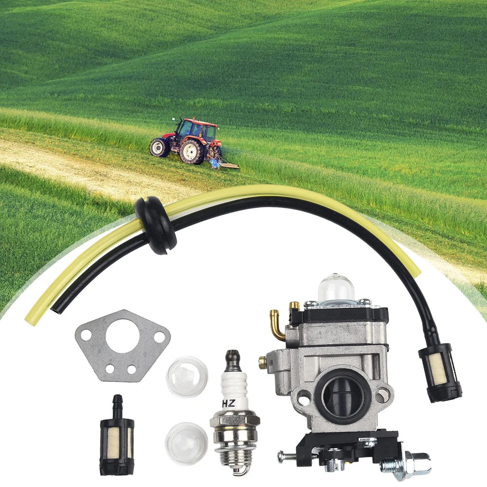 Replacement Carburettor Kit for Florabest FBS 43 A1 FBK 4 B2 and For Parkside PBK Series with Essential Accessories