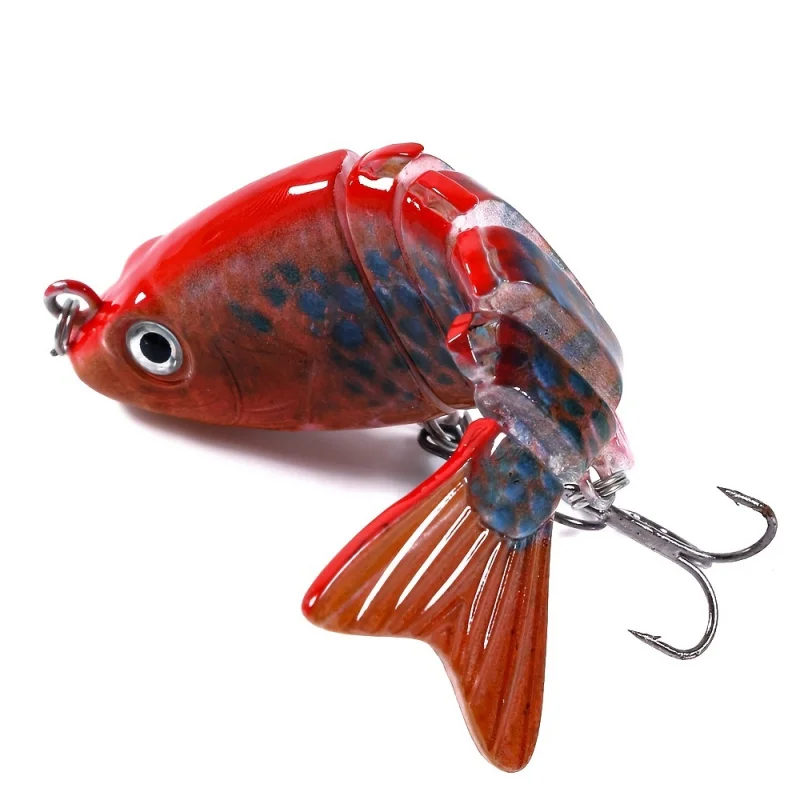 Fake Bait Fake Fish Bait With2Hooks Suitable For Bass And Pike 1Pieces 3.15Inch…