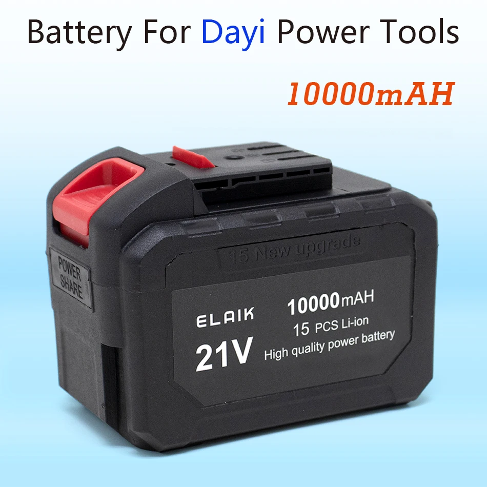 High Quality High Capacity 10.0Ah 6Ah 4Ah 2Ah for Dayi 21V Electric Scissors Electric Saw Lawn Mower Battery Pack