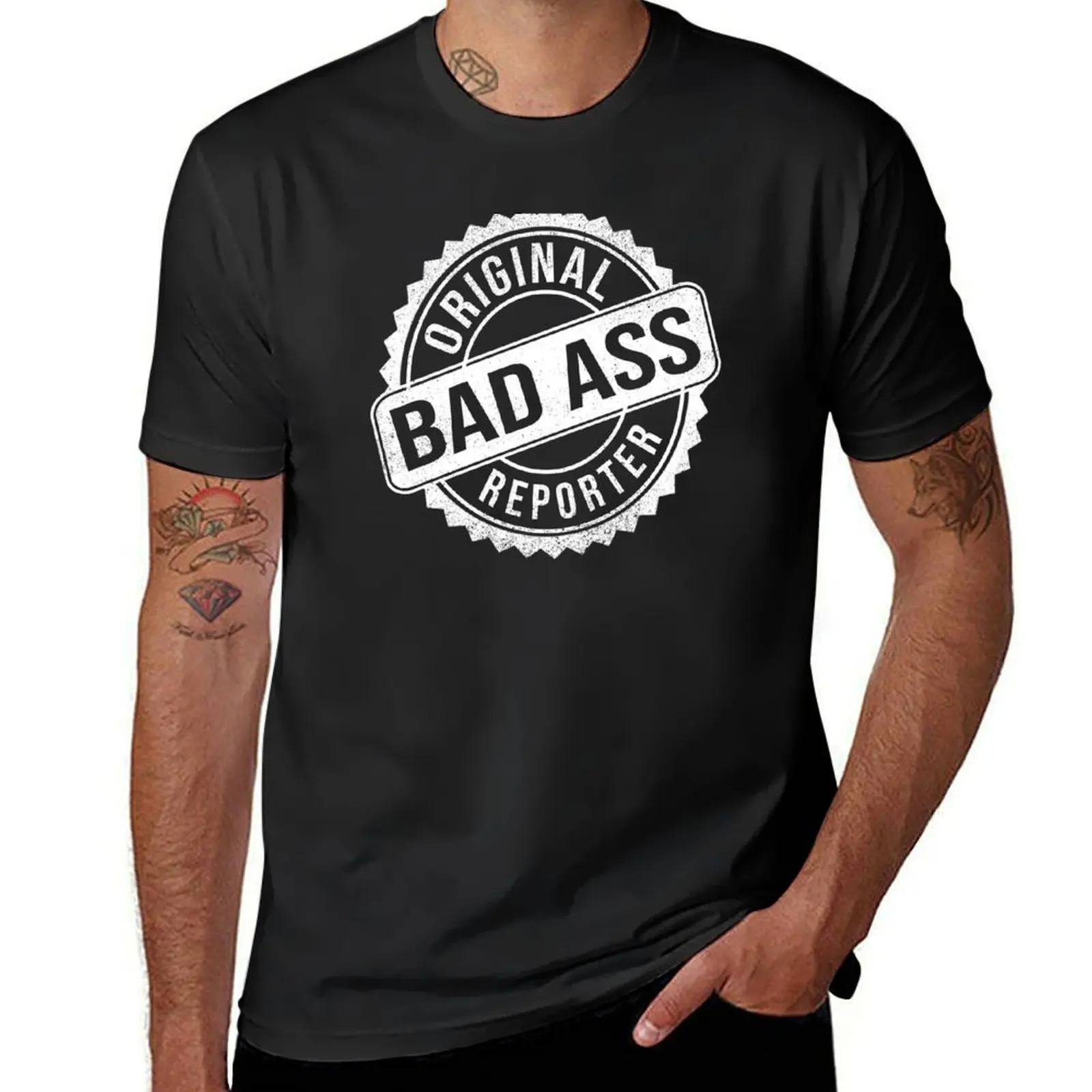 Badass Person - Reporter T-Shirt plus size tops quick-drying Aesthetic clothing Blouse men graphic t shirts