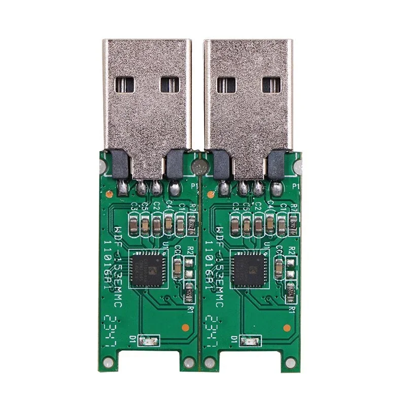 Adaptor USB 2.0 eMMC BGA169 153 eMCP PCB Papan Utama tanpa Memori Flash
