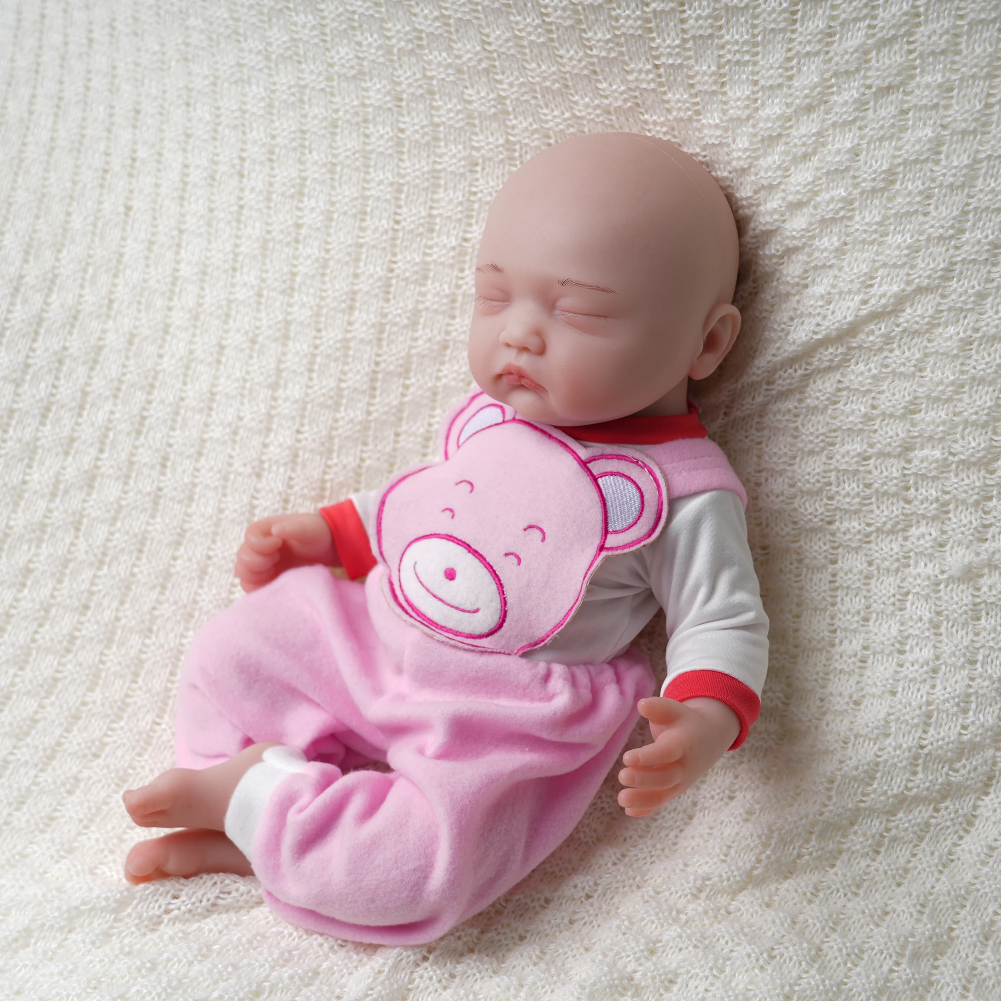 45cm Lalka Reborn Całe Ciało Silikonowa Realistyczna Dziewczynka Prezent dla Dzieci Kolekcja Artystyczna 3.3kg Zabawki dla Dzieci od 3 Lat