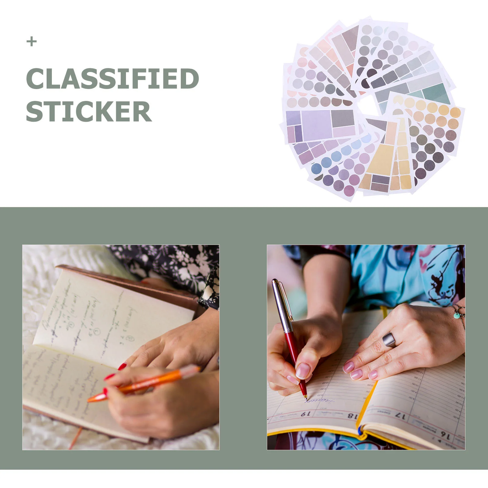 

32Pcs Small Colorful Label Stickers Self-Adhesive Classification Patch Home Organization Tool for Sorting Sundries