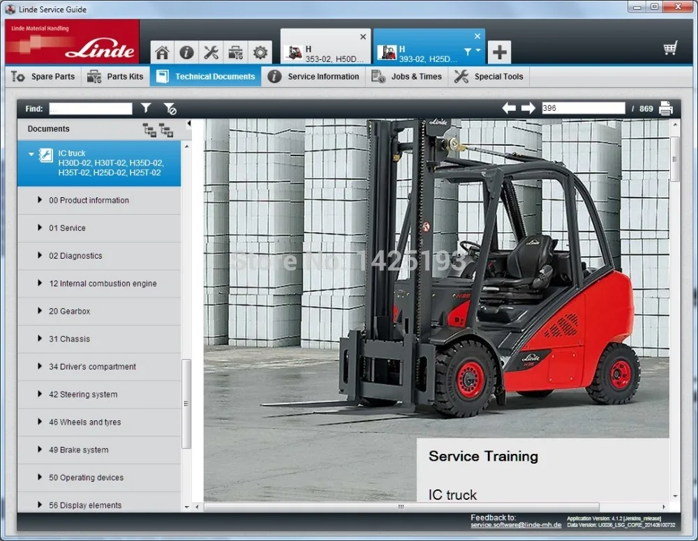 Linde Service Guide LSG 5.2.2 Update To U0278 [11.2023]