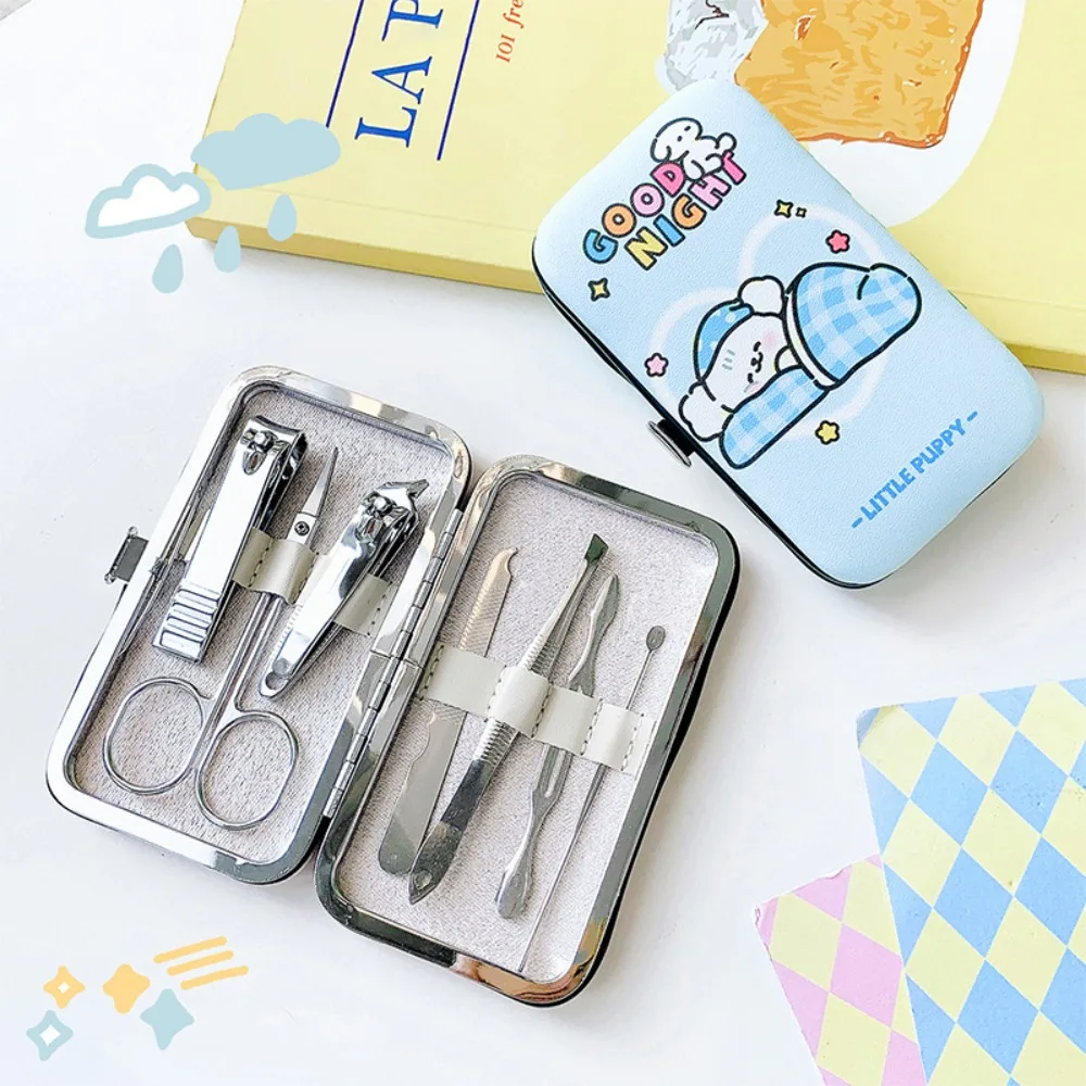 Aço inoxidável Manicure Suit, Nail Clippers, Foot Care Tools, Nail Shaper, File Nail Removal, Novo