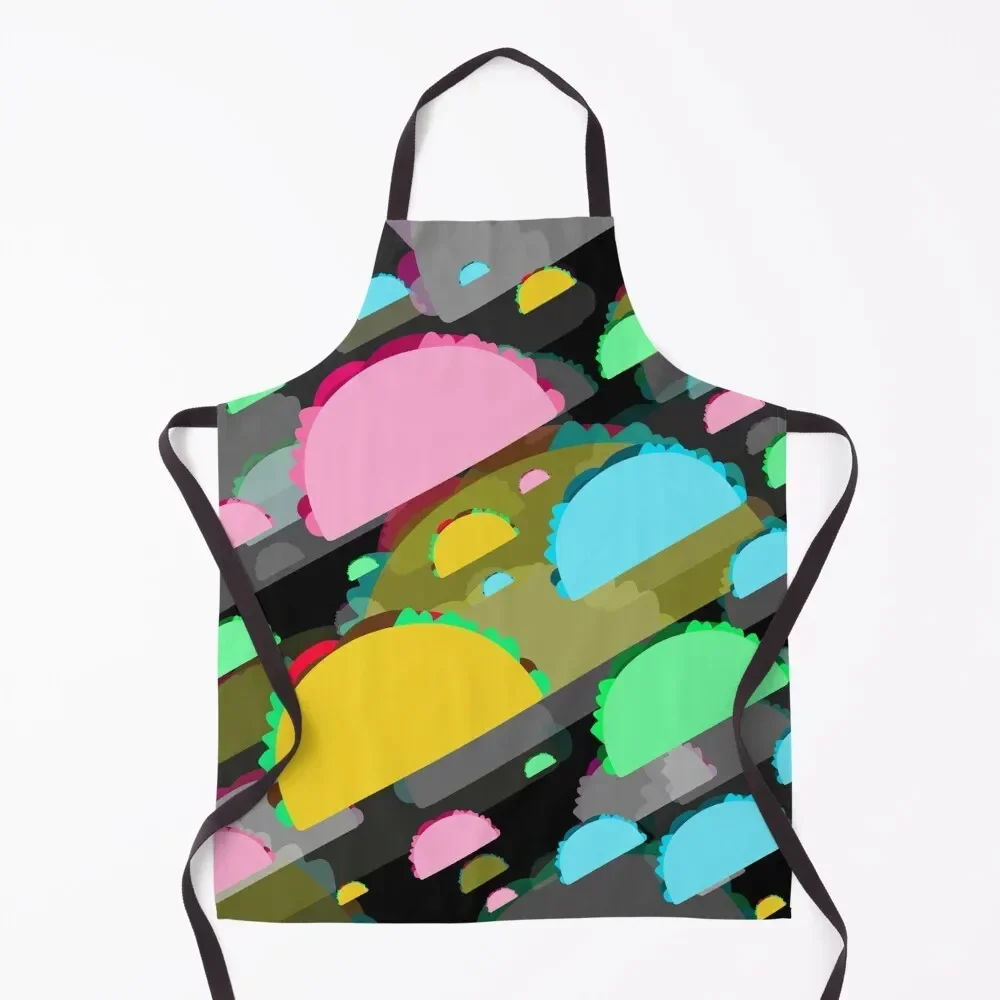 

Epic Mexican Taco Rainbow Pattern Apron Women Kitchen'S Women's Dress for women with pocket Apron