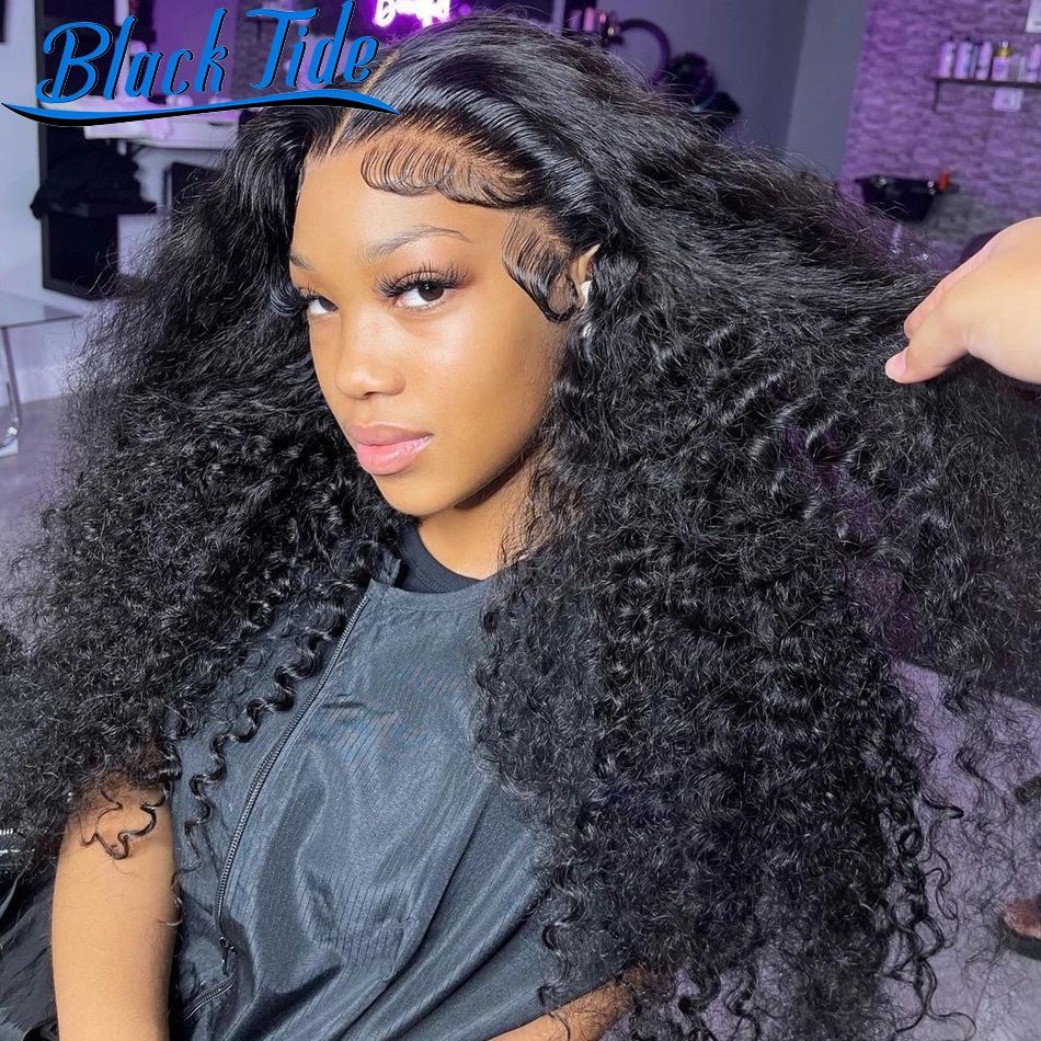 Afro Kinky Curly Wig Human Hair 13x6 HD Lace Frontal Wig Curly Lace Front Wig Remy 13x4 Lace Front Human Hair Wigs Preplucked