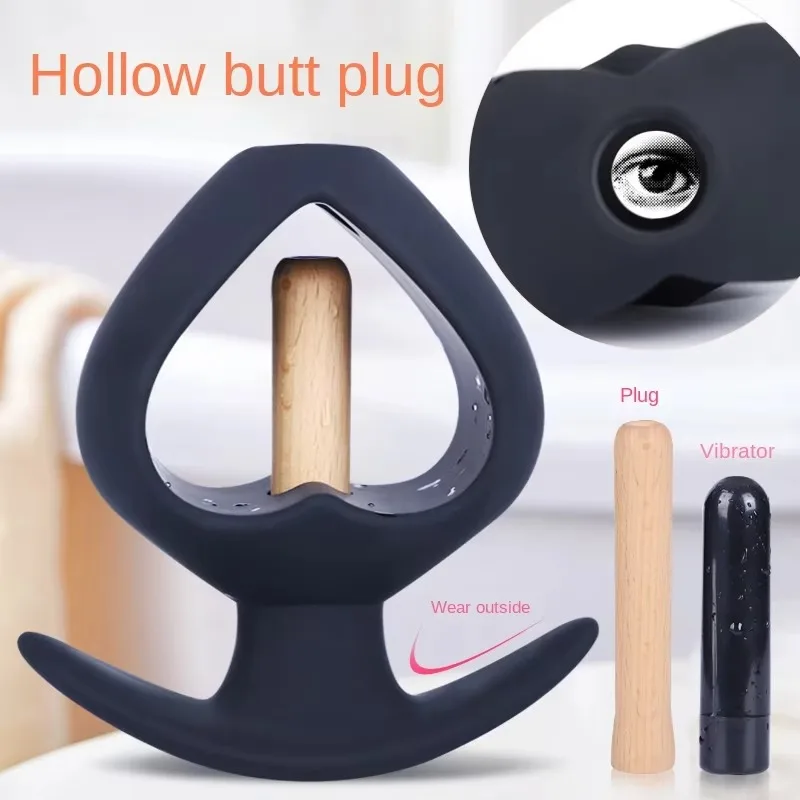 Hollow Anal Plug Speculum Mini Vibrator Prostate Massager Enema Butt Plug Enema with Faucet Sex Toys for Woman Men Anal Dilator