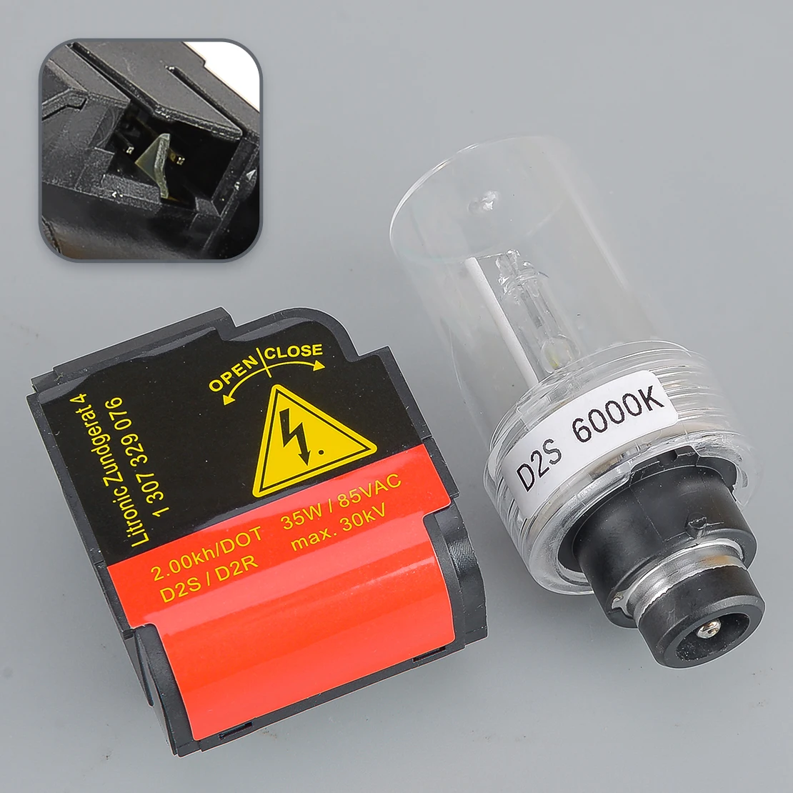 

Xenon HID Headlight Igniter D2S Bulb & Holder Socket 93175721 8P0941471 A2208204985 30655979 Fit for BMW Volvo Ford Peugeot VW