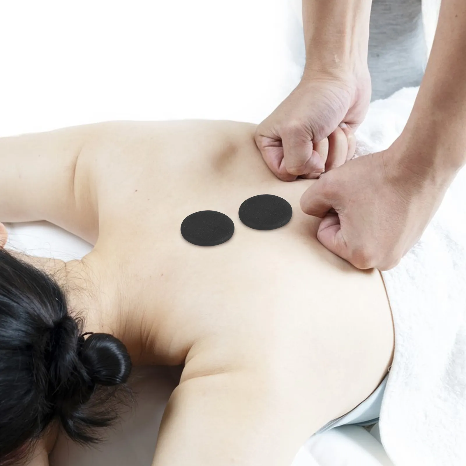 6Pcs Massage Set Kit For Athletics Black Volcanic Longlasting Relaxation