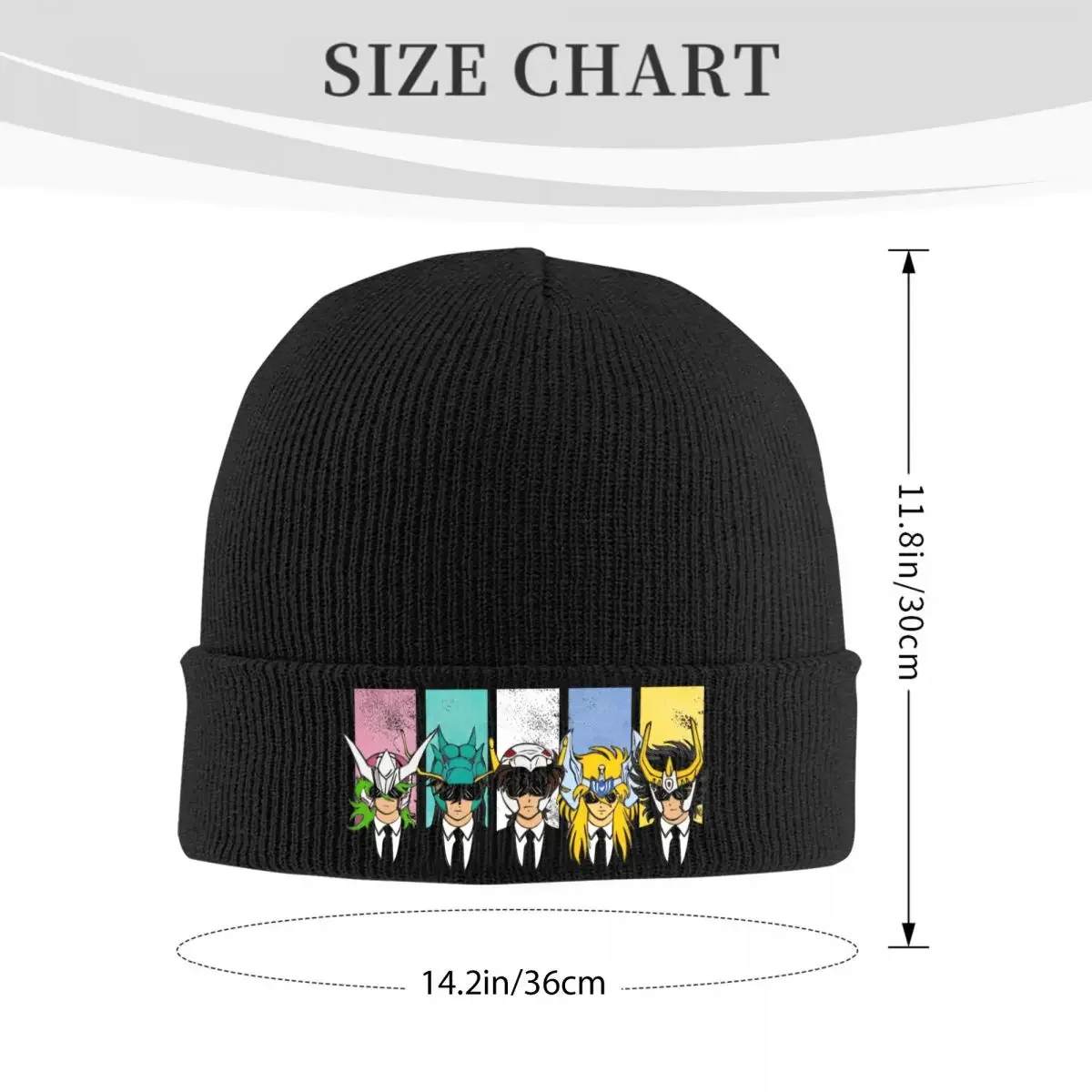 Reservoir Saints Knitted Caps for Women Men Skullies Beanies Winter Hat Acrylic Knights Of The Zodiac Warm Cap