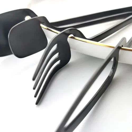 레인보우 다이닝 스푼 포크 테이블 세트, 가정용 주방 테이블 장식 수저 세트, 아이스크림 디저트 수프 커피 사용 주방 도구, 4 개