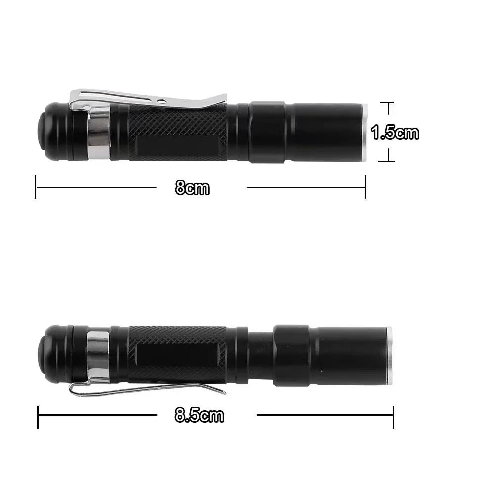 MINI Pocket Torch Powerful LED Lantern AAA Battery for Camping Hunting Portable Mini Pen LED Flashlight Waterproof Pen Light