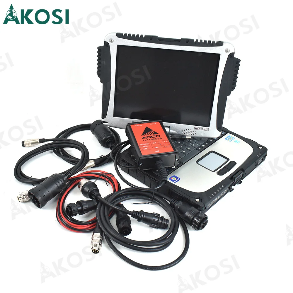 CF19 laptop with For AGCO Tractor Diagnostic Tool for Massey Ferguson Fendt AGCO EDT Electronic Diagnostic Tool