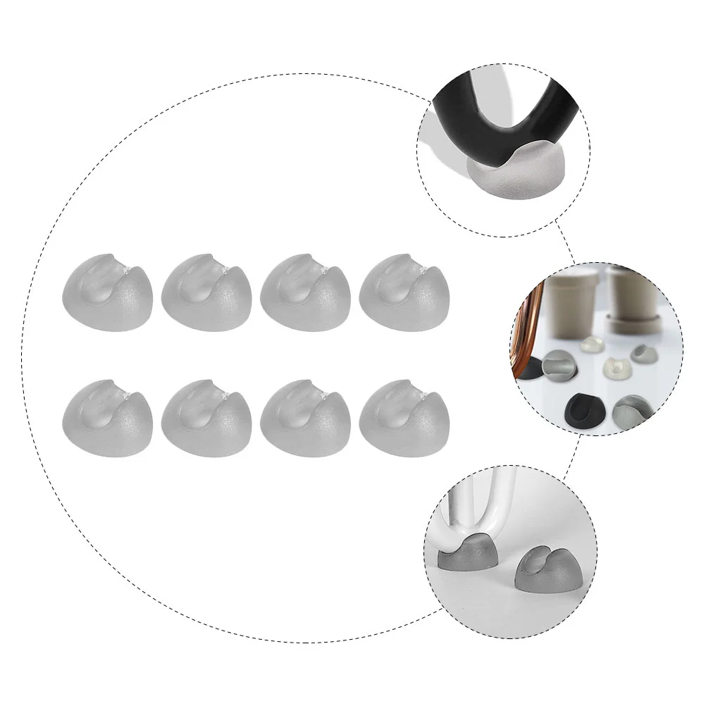 8 Pcs Rug Chair Foot Protector Furniture Feet Pad Leg Protectors Table Legs Covers Non-slip Anti-skid