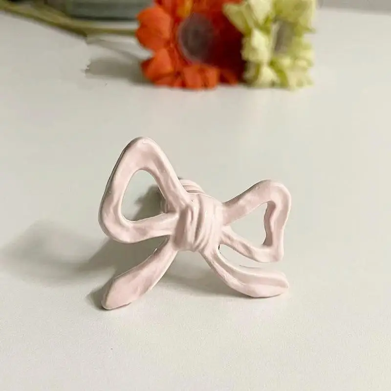 

New French Zinc Alloy Furniture Cabinet Door Handle Drawer Knob Bow Ribbon Decor Handles Cupboard Wardrobe Closet Pulls Diy Room
