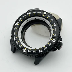 Mod Black NH35 Case King Samurai CaseFits NH35 NH36 4R Automatic Movement Sapphire Glass Stainless Steel insert Watch Case