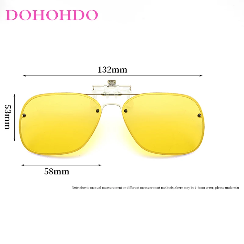 Outdoor Sports Retro Polarized Drive Clip-On Sunglasses Man Luxury Design Night Vision Anti-Glare Polarized Goggles Woman UV400