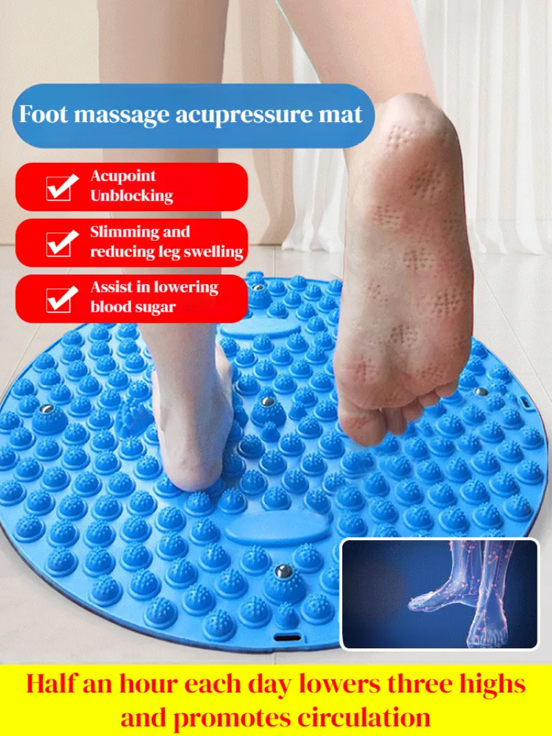 

Круглая доска шиацу, акупрессура, массажная подушка для ног, ультра-твердая подушка для ног, круглая подушка для ног для домашнего использования