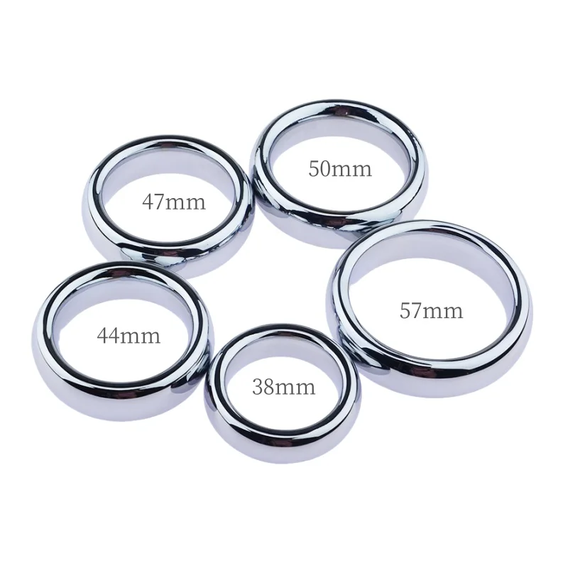 حلقة الاحتفاظ بالقضيب المعدني مع قفل عبودية الديك الذكور كيس الصفن الخصية الكرة نقالة ألعاب جنسية للرجال تأخير الوقت متجر الكبار #2