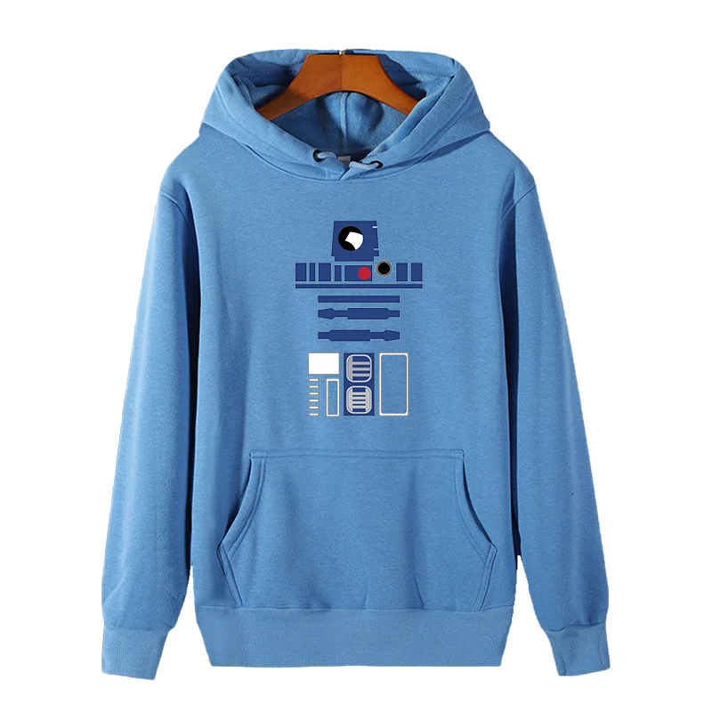 R2d2 cool Designer Harajuku graphic Hooded sweatshirts winter thick sweater hoodie essentials fleece hoodie Man sweatshirts