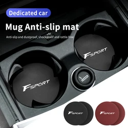 Car Coasters Water Cup Holder Pad Non-slip Cup Slot Mats For Lexus F Sport IS300 IS300c IS350c IS250 IS300h IS200t RX450h RX200t
