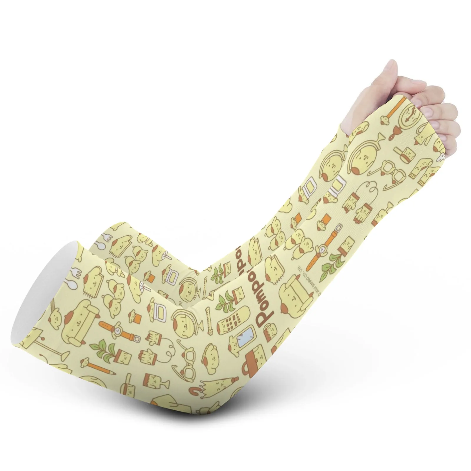 

Настраиваемые очаровательные красочные рукава для льда Pompompurin Sanrio — солнце — защитные, дышащие и быстросохнущие — для очаровательных дней