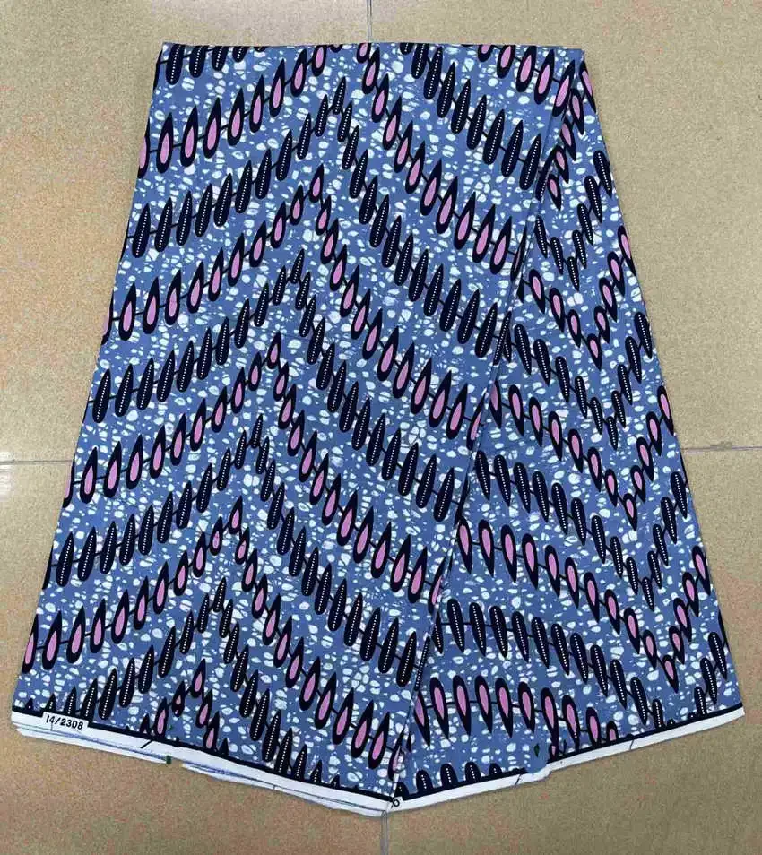 Najnowsza moda Afrykańska tkanina woskowa Wysokiej jakości 100% bawełna 2023 Nigeria Ankara Tkaniny woskowe Block Prints Batik Holenderska tkanina