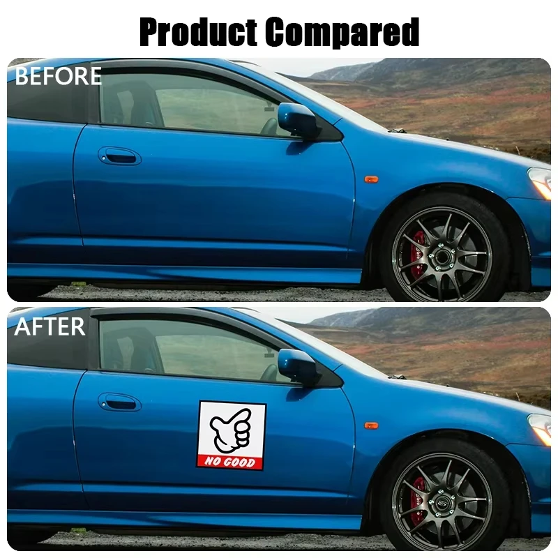 NO GOOD Car Body Sticker JDM Decal Car Personalized Decoration Sticker Vinyl Waterproof Decal For Honda Civic Type-R FD2 MK5 MK9