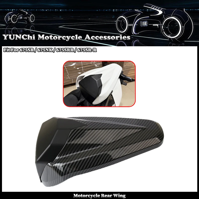 Motorcycle Pillion Rear Seat Cover Cowl Rear Passenger Fairing Hump Fit For CFMOTO 675SR 675NK 675SRR 675SR-R 675 SR SRR NK SR-R