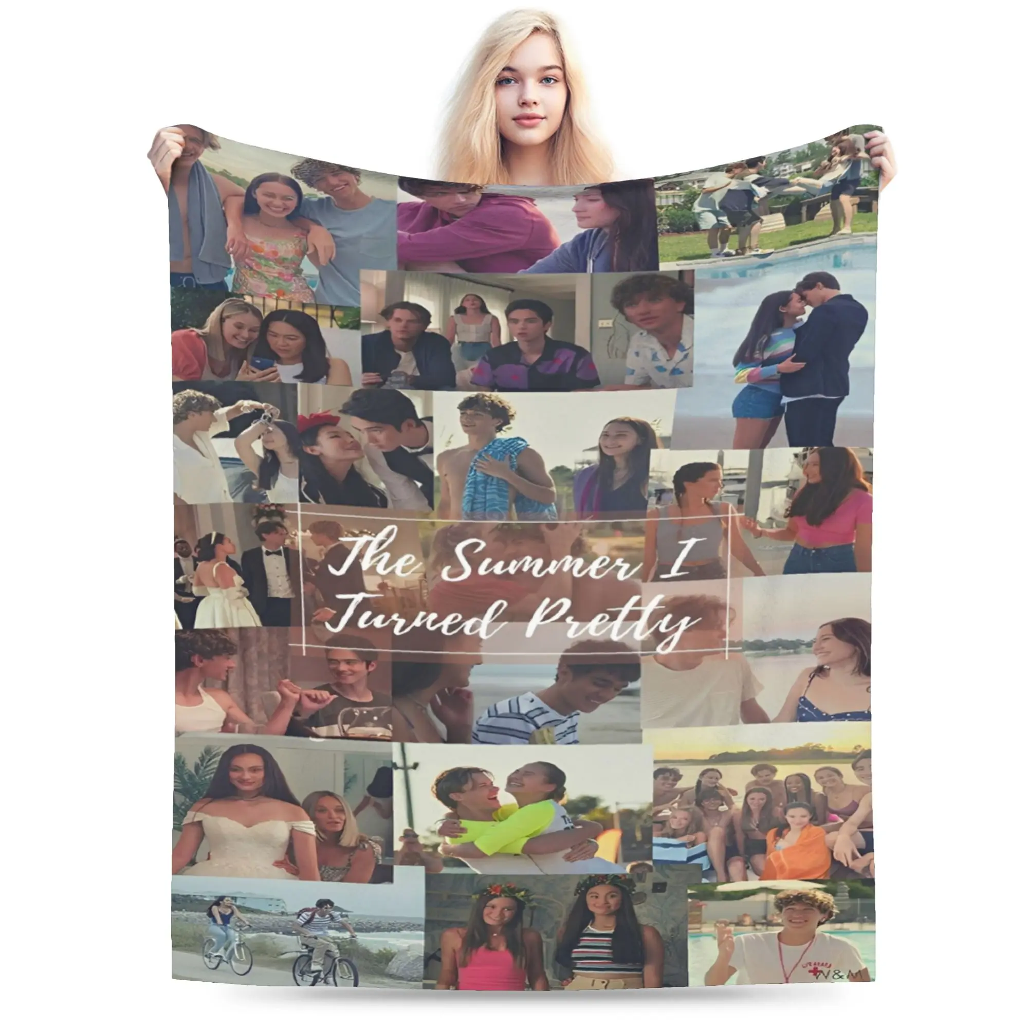 Y2K The Summer I Turned Pretty TSITP Blankets Super Soft Flannel  Comfortable Throw Blanket Machine Washable