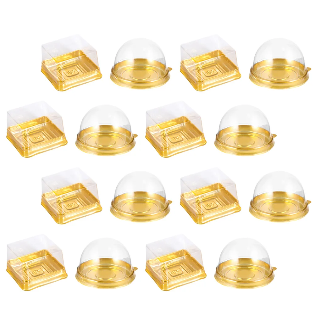 

100 pcs Baking Decorative Containers Round Moon Cake Cases Convenient Packaging Boxes Cookie Boxes Safe Material