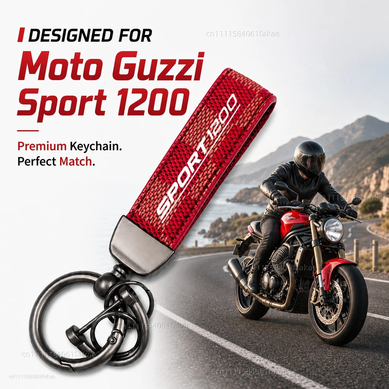 

For Moto Guzzi Sport 1200 2006-2013 Naked Motorcycle Keychain Custom Logo Gift for Rider Men Women