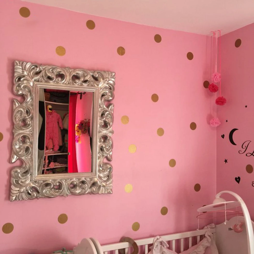 DIY Wall Sticker Living Room Removable Decor Dustproof for kid Nursery for polka Dots Stickers Wall Decals High quality