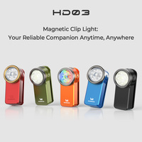 Wurkkos HD03 EDC Flashlight Clip-on Light USB C Rechargeable Pocket with Spotlight/Floodlight(95 CRI),for Cycling Outdoor