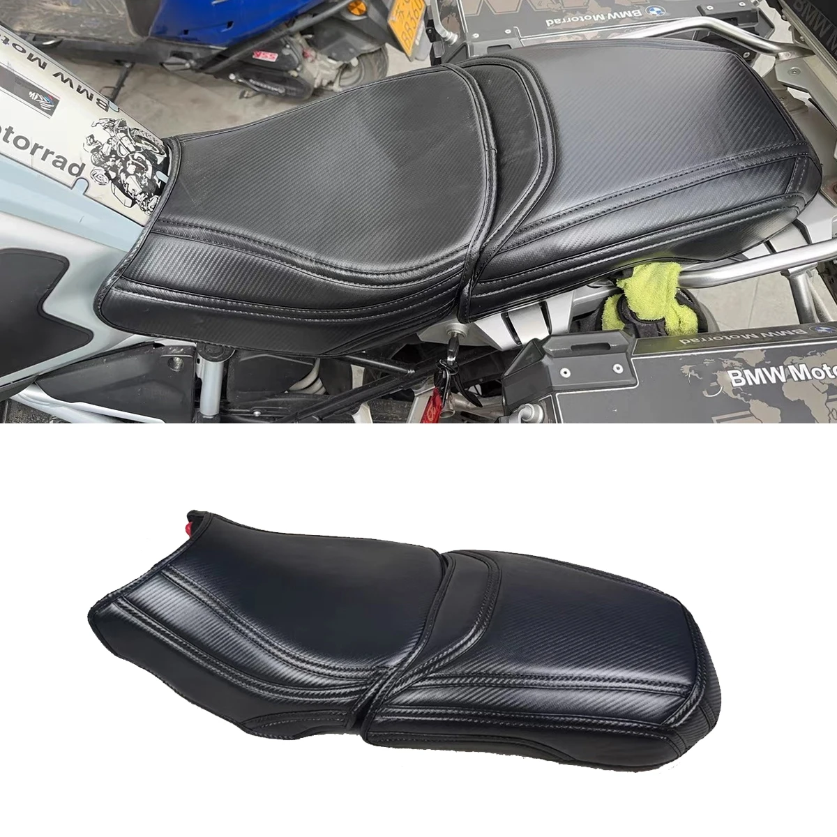 

New Custom Cushion Soft Seat Cover Thickening and softening carbon fibre For BMW R1250GS 1200 ADV R1250 R1200GS