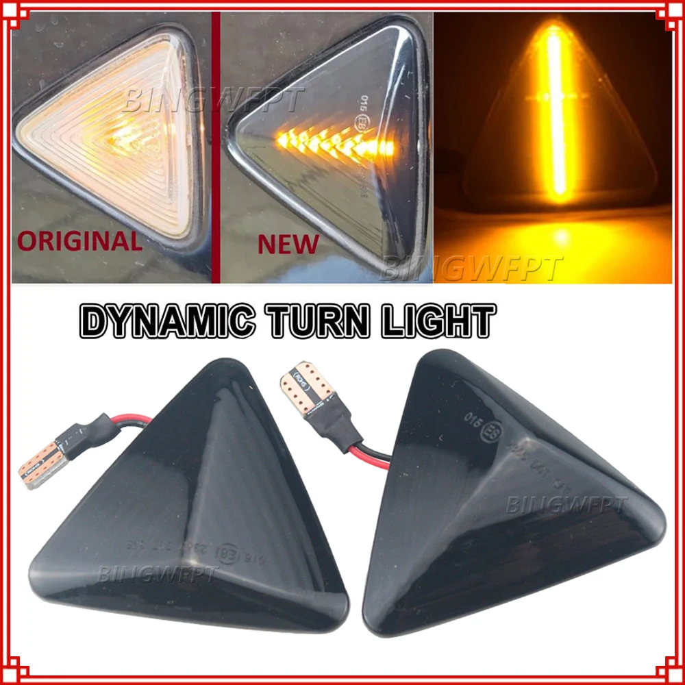 Dynamic LED Side Marker Signal Lights For Mitsubishi Colt CZC 2006-2012 Colt CZ3 2004-2008 Colt Z23 Z24 Z25 Z33 Z34 Z3 2004-2012