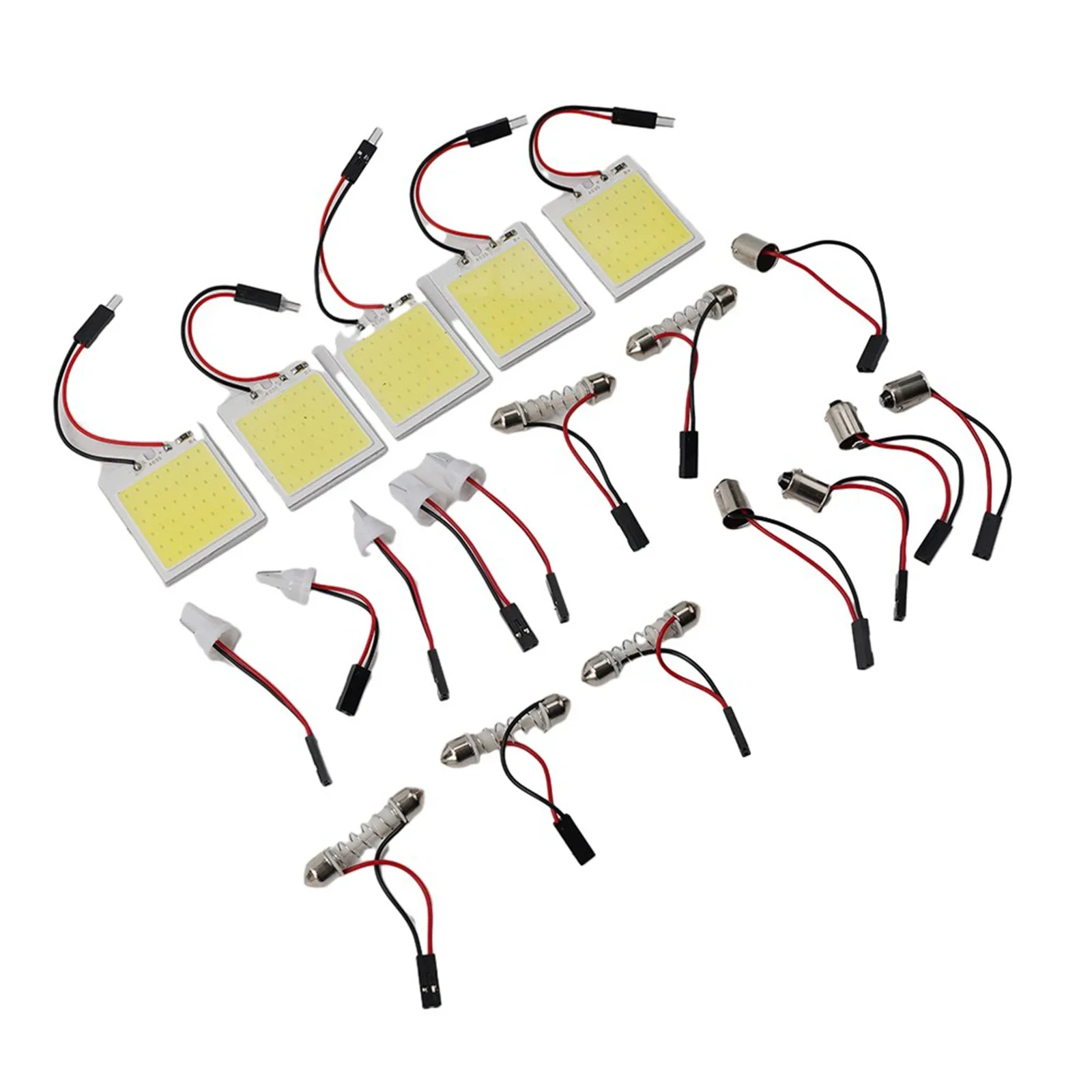 5PCS Brand New High Quality Parts 40 X 20mm COB LED Panel Lights White Light 18 LED Chips 48 Cob Led Dome Lamp